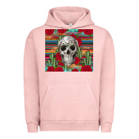 Pigment Salmon skull cactus Urban Hoodie - JahusDesignShop