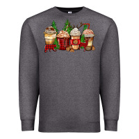 Charcoal Heather lumberjack coffee cups Premium Sweatshirt - Zillion Design Studio