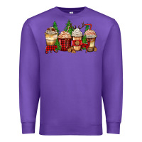 Purple lumberjack coffee cups Premium Sweatshirt - Zillion Design Studio