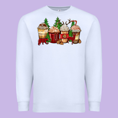 Lumberjack Coffee Cups Premium Sweatshirt Designed By Zillion Design Studio