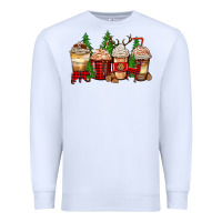 White lumberjack coffee cups Premium Sweatshirt - Zillion Design Studio