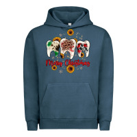 Pigment Midnight Navy dental merry Christmas Urban Hoodie - JahusDesignShop