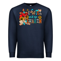 Navy i will not be shaken Premium Sweatshirt - Zillion Design Studio
