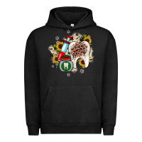 Pigment Black Christmas dental sunflower Urban Hoodie - JahusDesignShop