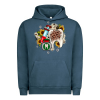 Pigment Midnight Navy Christmas dental sunflower Urban Hoodie - JahusDesignShop