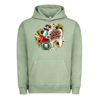 Pigment Oil Green Christmas dental sunflower Urban Hoodie - JahusDesignShop