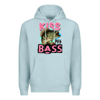Blue Mist kiss my bass Premium Hoodie - JahusDesignShop