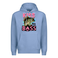 Colony Blue kiss my bass Premium Hoodie - JahusDesignShop
