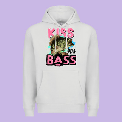 Kiss My Bass Premium Hoodie Designed By Jahusdesignshop
