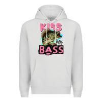 Dove Grey kiss my bass Premium Hoodie - JahusDesignShop