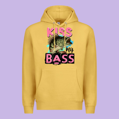 Kiss My Bass Premium Hoodie Designed By Jahusdesignshop