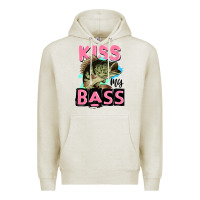 Oatmeal Heather kiss my bass Premium Hoodie - JahusDesignShop