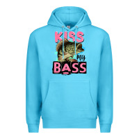 Ocean Blue kiss my bass Premium Hoodie - JahusDesignShop