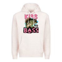 Pale Pink kiss my bass Premium Hoodie - JahusDesignShop