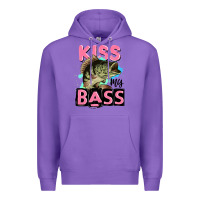 Purple kiss my bass Premium Hoodie - JahusDesignShop