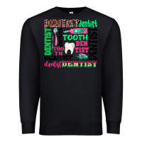 Black dentist tooth Premium Sweatshirt - texasbilliewilder