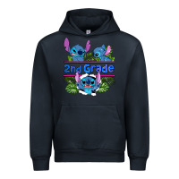 Navy preview flower stitch 2nd grade Urban Hoodie - AdoDesignShop