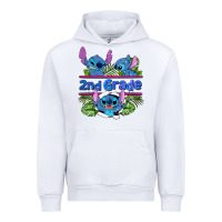 White preview flower stitch 2nd grade Urban Hoodie - AdoDesignShop