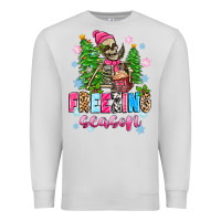 Dove Grey freezing season skeleton Premium Sweatshirt - Zillion Design Studio