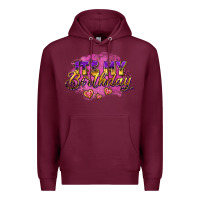 Burgundy it's my birthday Premium Hoodie - AdoDesignShop