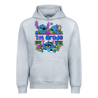 Heather Grey preview flower stitch 1st grade Urban Hoodie - AdoDesignShop