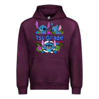 Mauve Wine preview flower stitch 1st grade Urban Hoodie - AdoDesignShop