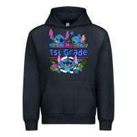 Navy preview flower stitch 1st grade Urban Hoodie - AdoDesignShop