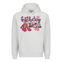 Dove Grey birthday diva Premium Hoodie - AdoDesignShop