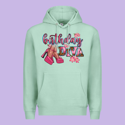 Birthday Diva Premium Hoodie Designed By Adodesignshop