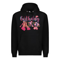 Black birthday diva Premium Hoodie - AdoDesignShop