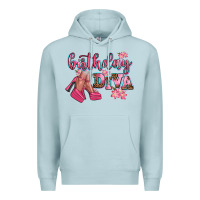Blue Mist birthday diva Premium Hoodie - AdoDesignShop