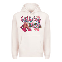 Pale Pink birthday diva Premium Hoodie - AdoDesignShop