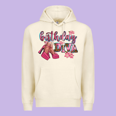Birthday Diva Premium Hoodie Designed By Adodesignshop