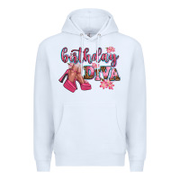 White birthday diva Premium Hoodie - AdoDesignShop