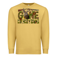 Antique Gold gone hunting western Premium Sweatshirt - texasbilliewilder