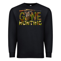Black gone hunting western Premium Sweatshirt - texasbilliewilder