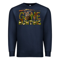 Navy gone hunting western Premium Sweatshirt - texasbilliewilder