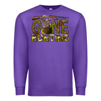 Purple gone hunting western Premium Sweatshirt - texasbilliewilder