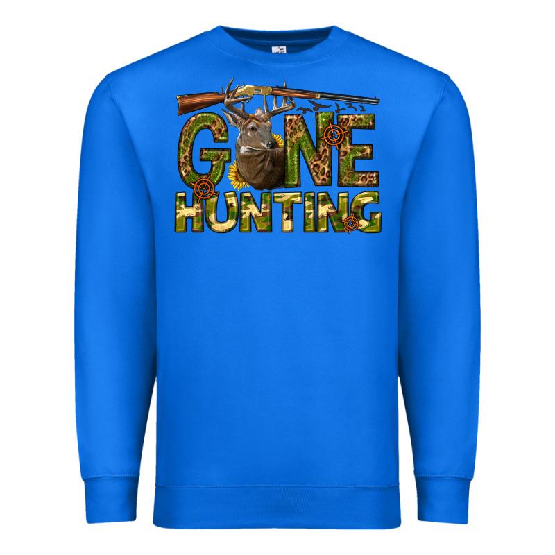 Gone Hunting Western Premium Sweatshirt by texasbilliewilder | Teevron