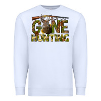 White gone hunting western Premium Sweatshirt - texasbilliewilder