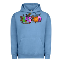 Pigment Pebble Blue halloween blessed Urban Hoodie - AdoDesignShop