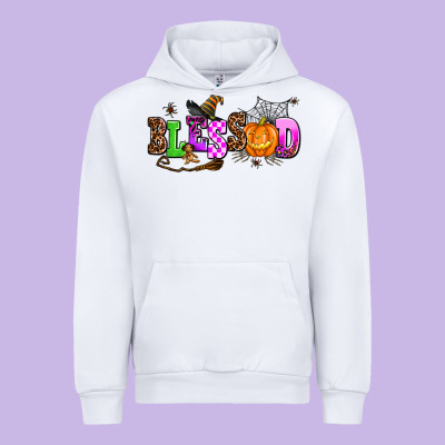 Halloween Blessed Urban Hoodie Designed By Adodesignshop