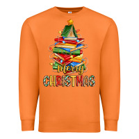 Carrot book christmas tree merry christmas Premium Sweatshirt - Zillion Design Studio