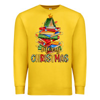 Lemon book christmas tree merry christmas Premium Sweatshirt - Zillion Design Studio