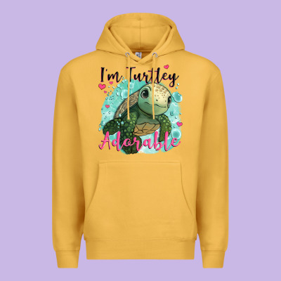 I'm Turtley Adorable Premium Hoodie Designed By Jahusdesignshop