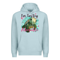 Blue Mist i'm turtley adorable Premium Hoodie - JahusDesignShop