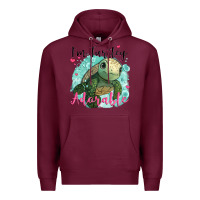 Burgundy i'm turtley adorable Premium Hoodie - JahusDesignShop