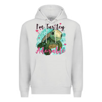 Dove Grey i'm turtley adorable Premium Hoodie - JahusDesignShop