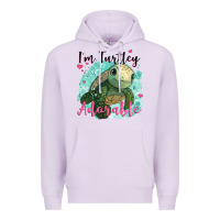 Lilac i'm turtley adorable Premium Hoodie - JahusDesignShop