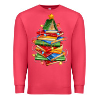 Cardinal book christmas tree Premium Sweatshirt - Zillion Design Studio